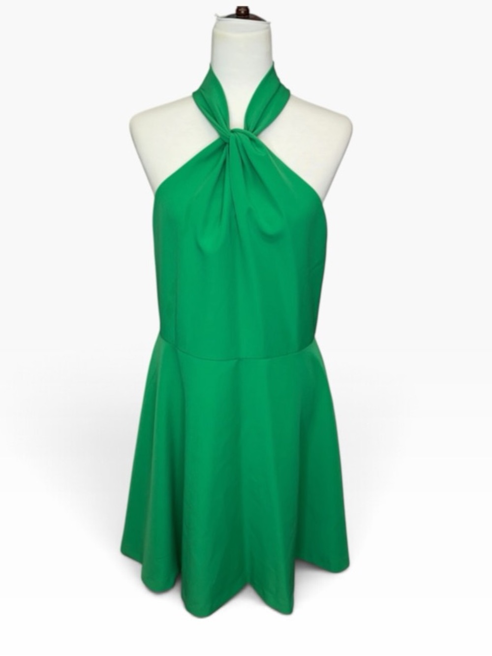 Alex Marie Twisted Top Fit and Flare Dress